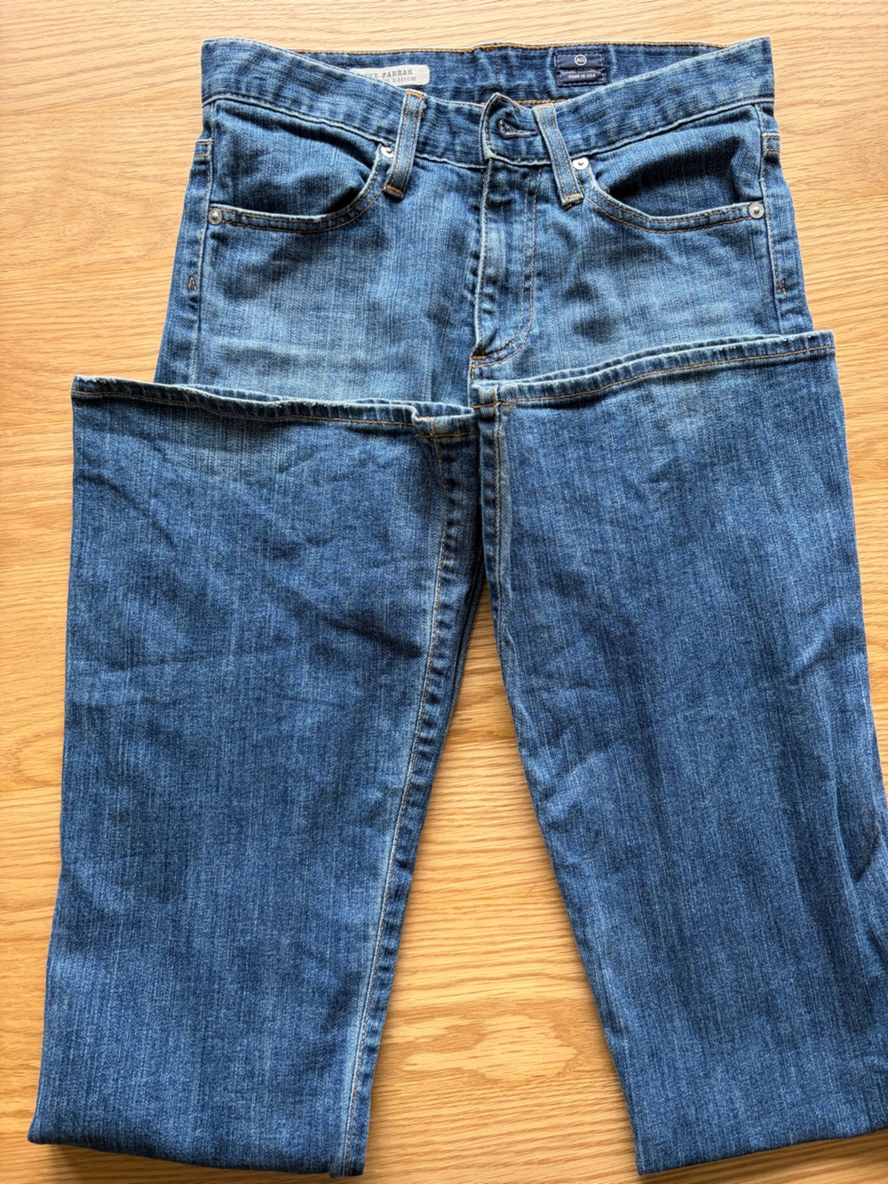 Vintage Ag Adriano Goldschmied Medium Blue Flare Leg Jeans